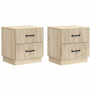 Nachtkastje 2 stuks Sonoma eiken 43x34,5x44,5 cm