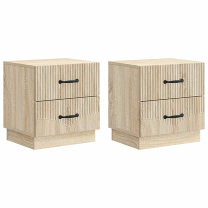 Nachtkastje 2 pcs Sonoma Eiken 43 x 34,5 x 44,5 cm Bewerkt hout