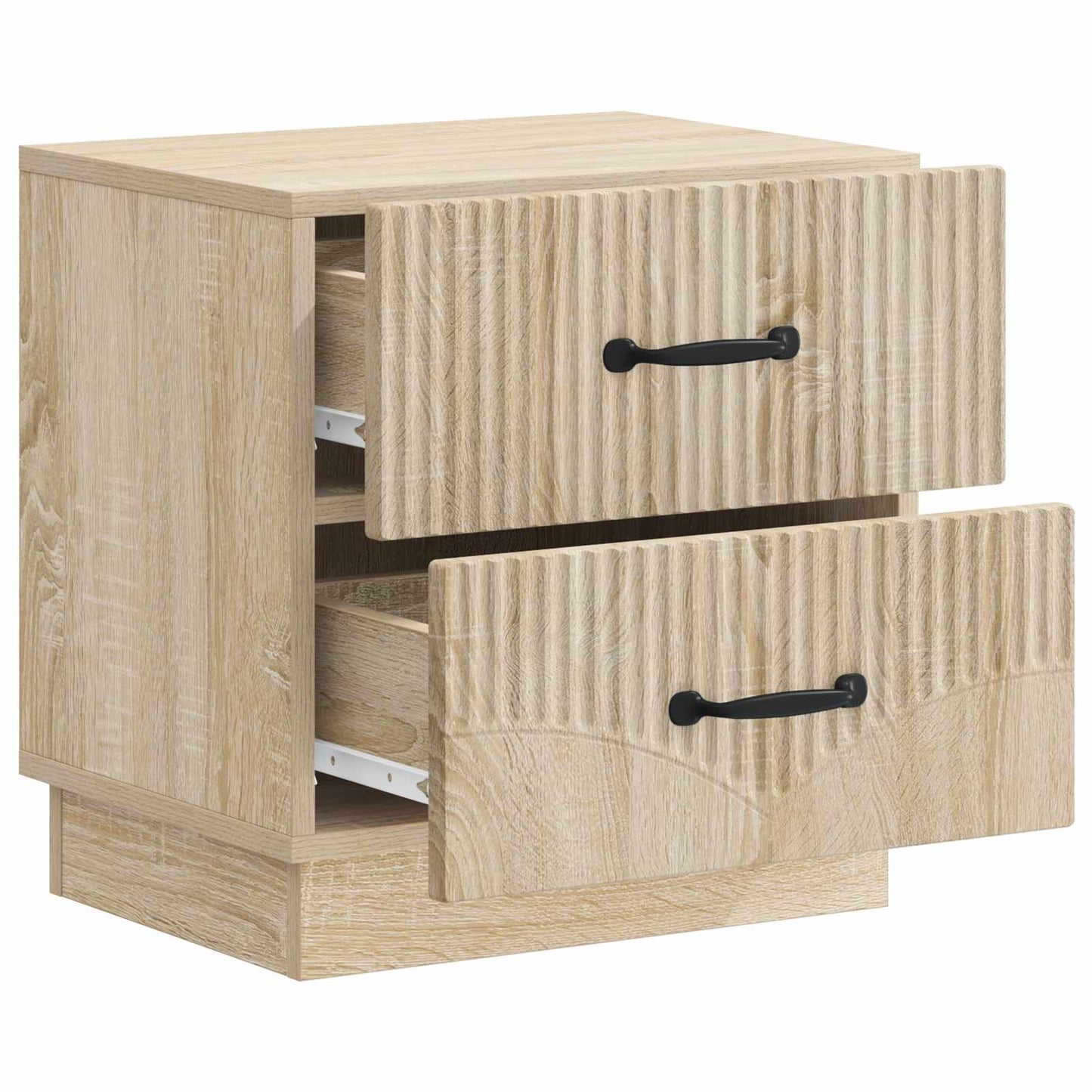 Nachtkastje 2 pcs Sonoma Eiken 43 x 34,5 x 44,5 cm Bewerkt hout