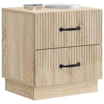Nachtkastje 2 pcs Sonoma Eiken 43 x 34,5 x 44,5 cm Bewerkt hout