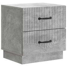 Nachtkastje Betongrijs 43 x 34,5 x 44,5 cm Bewerkt hout