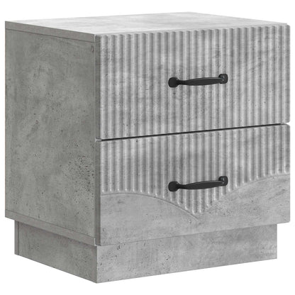 Nachtkastje Betongrijs 43 x 34,5 x 44,5 cm Bewerkt hout