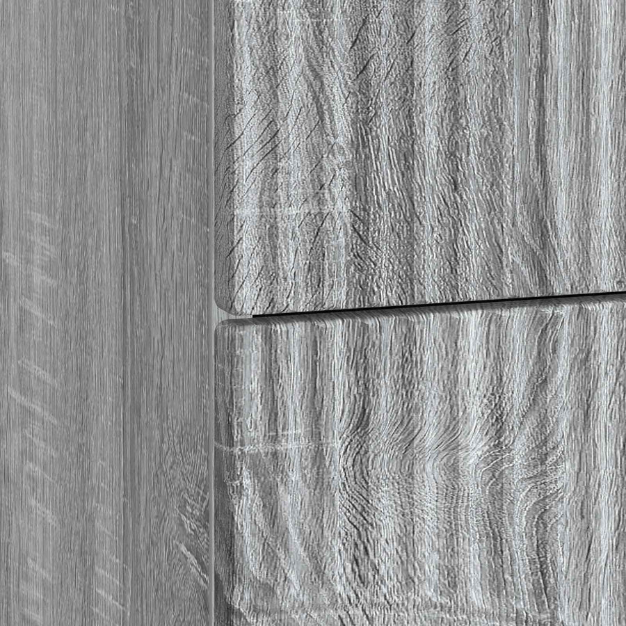 Nachtkastje Grijs sonoma 43 x 34,5 x 44,5 cm Bewerkt hout