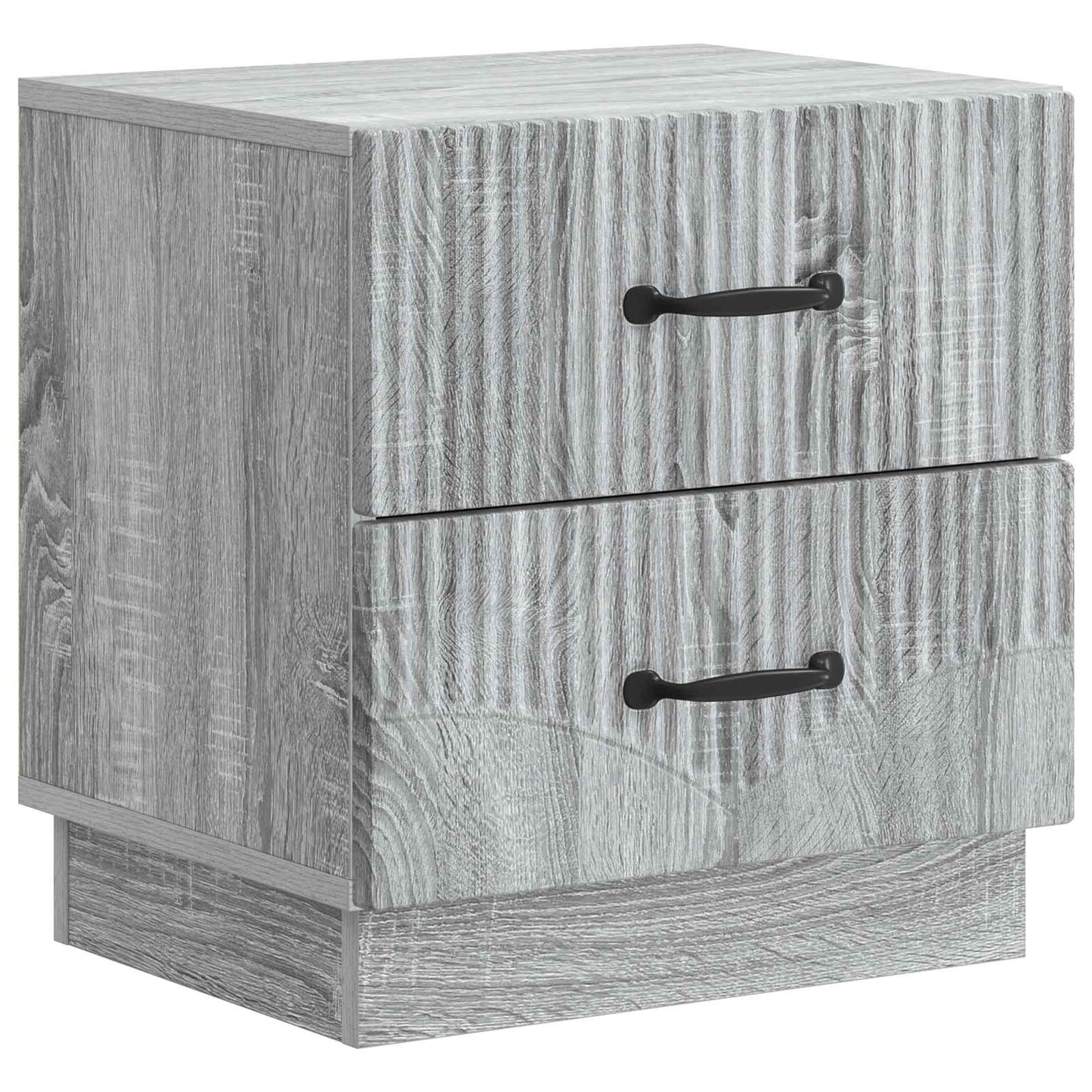 Nachtkastje Grijs sonoma 43 x 34,5 x 44,5 cm Bewerkt hout