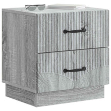 Nachtkastje Grijs sonoma 43 x 34,5 x 44,5 cm Bewerkt hout