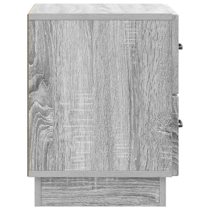 Nachtkastje Grijs sonoma 43 x 34,5 x 44,5 cm Bewerkt hout