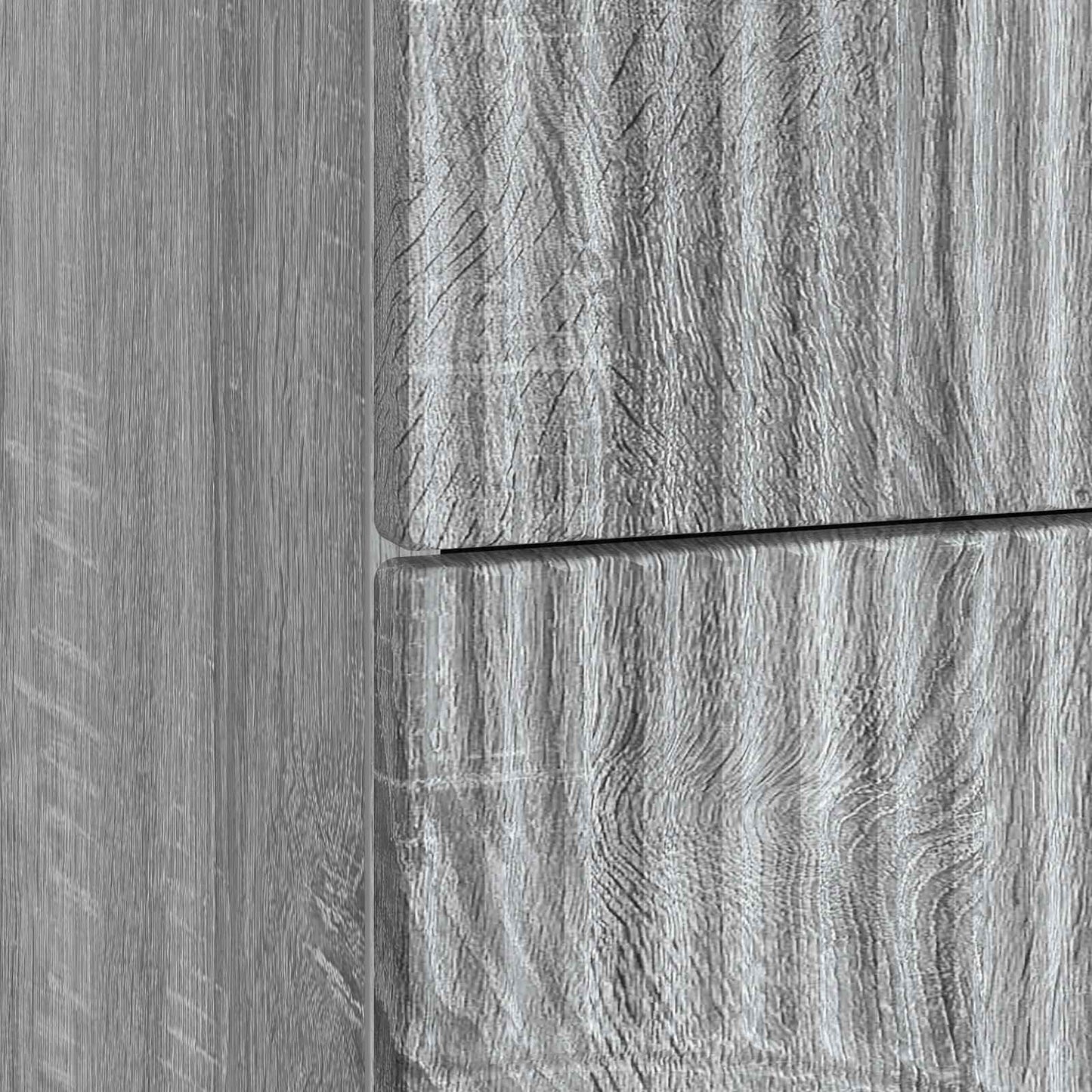 Nachtkastje 2 pcs Grijs sonoma 43 x 34,5 x 44,5 cm Bewerkt hout