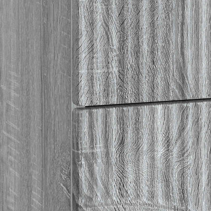 Nachtkastje 2 pcs Grijs sonoma 43 x 34,5 x 44,5 cm Bewerkt hout