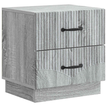 Nachtkastje 2 pcs Grijs sonoma 43 x 34,5 x 44,5 cm Bewerkt hout