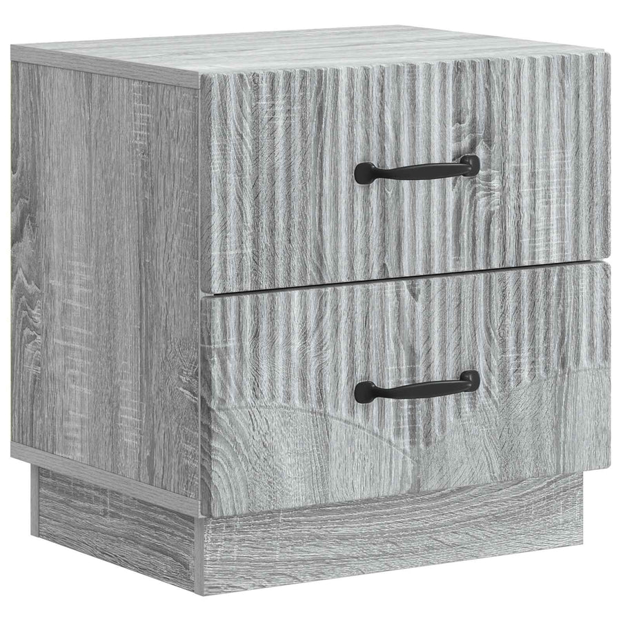 Nachtkastje 2 pcs Grijs sonoma 43 x 34,5 x 44,5 cm Bewerkt hout