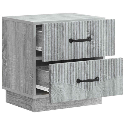 Nachtkastje 2 pcs Grijs sonoma 43 x 34,5 x 44,5 cm Bewerkt hout