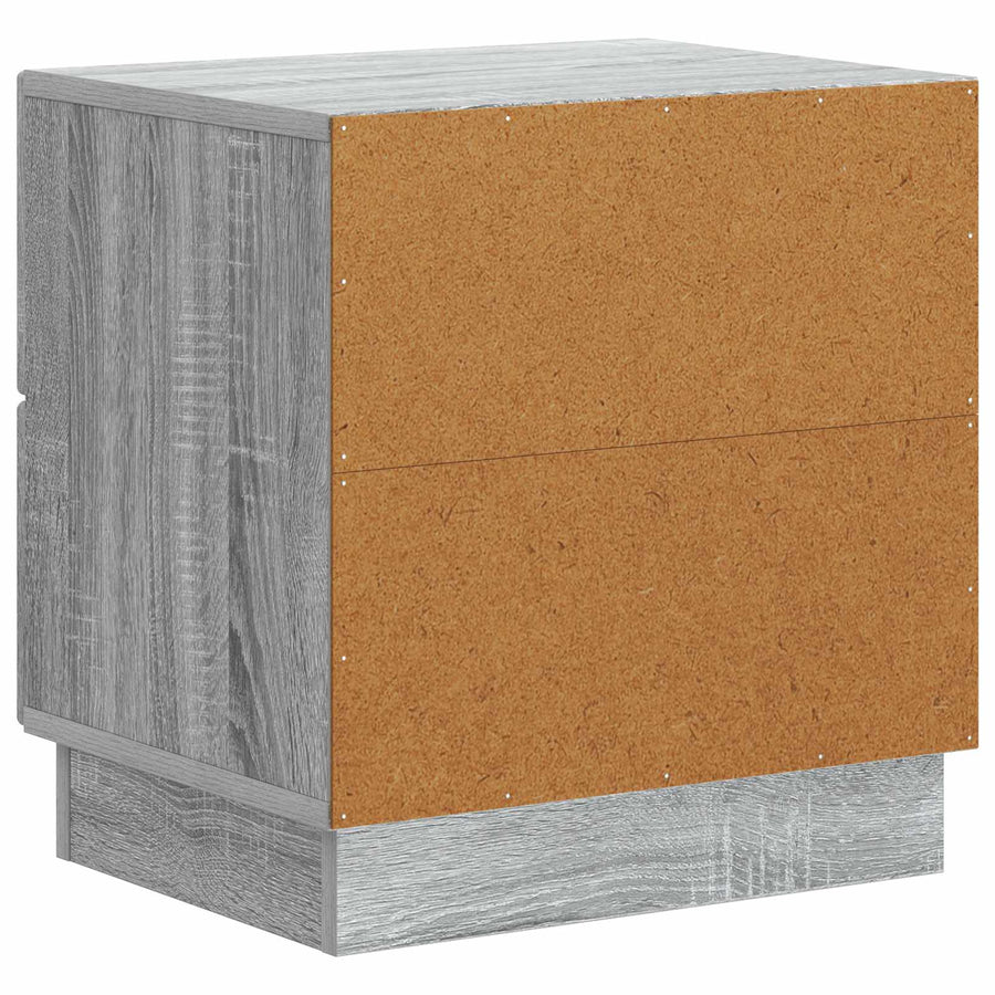 Nachtkastje 2 pcs Grijs sonoma 43 x 34,5 x 44,5 cm Bewerkt hout