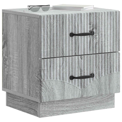 Nachtkastje 2 pcs Grijs sonoma 43 x 34,5 x 44,5 cm Bewerkt hout