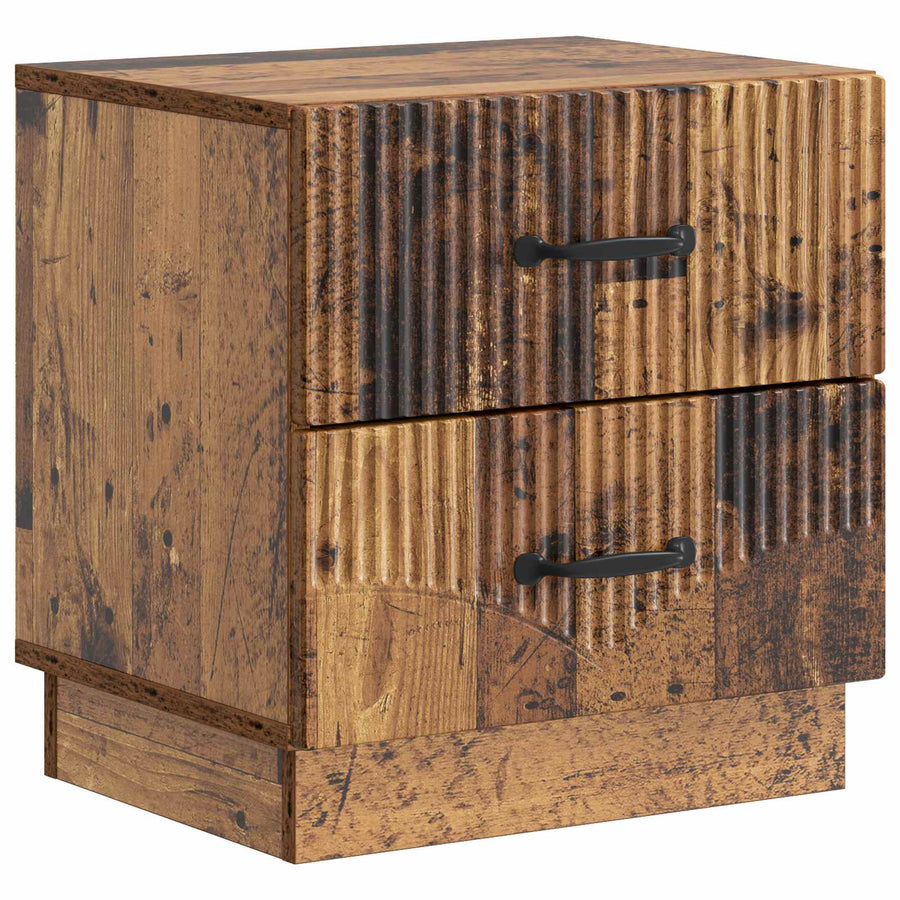 Nachtkastje met lade Oud hout 43 x 34,5 x 44,5 cm Bewerkt hout
