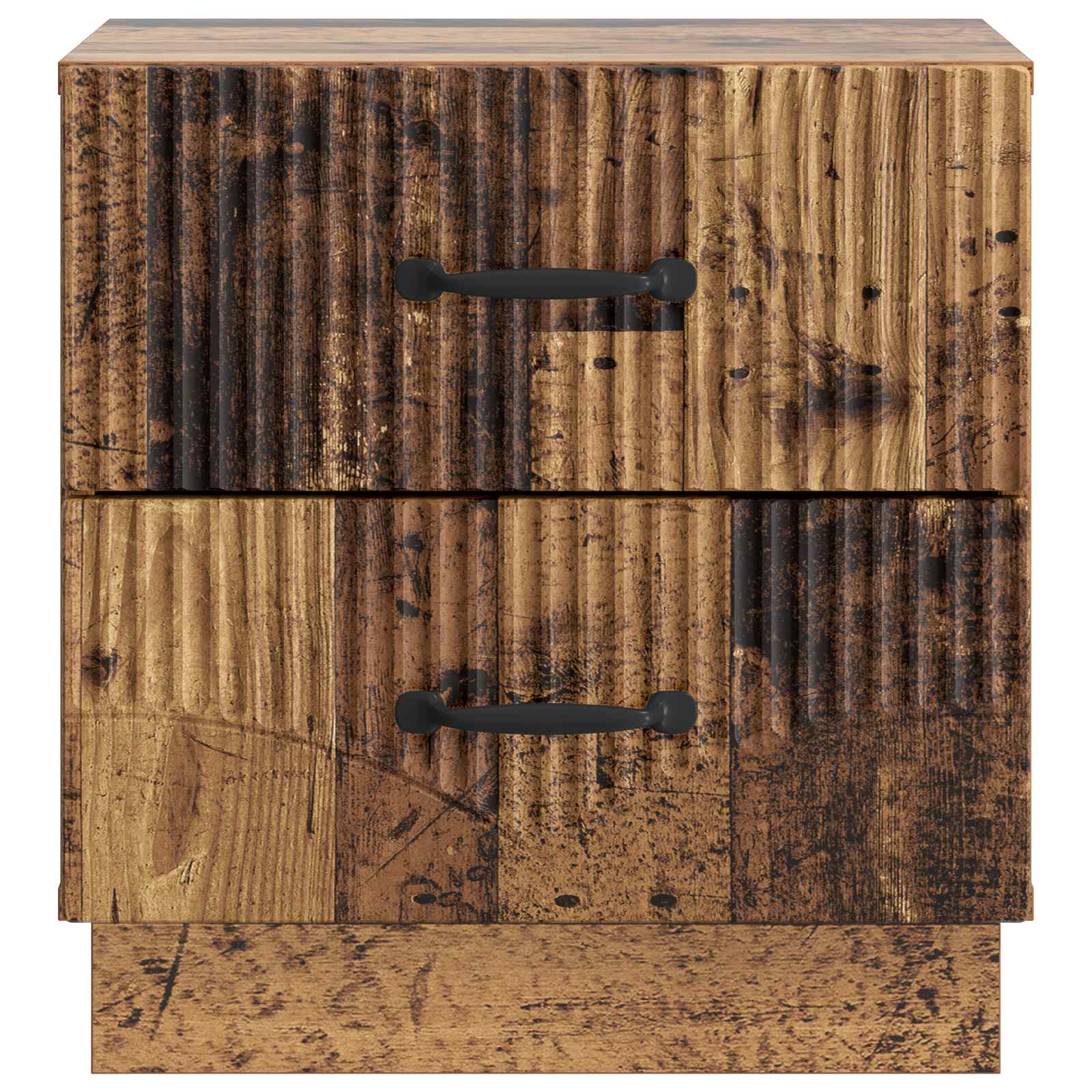 Nachtkastje met lade Oud hout 43 x 34,5 x 44,5 cm Bewerkt hout