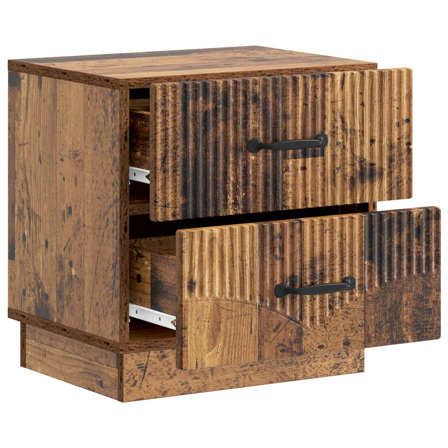 Nachtkastje 2 pcs Oud hout 43 x 34,5 x 44,5 cm Bewerkt hout