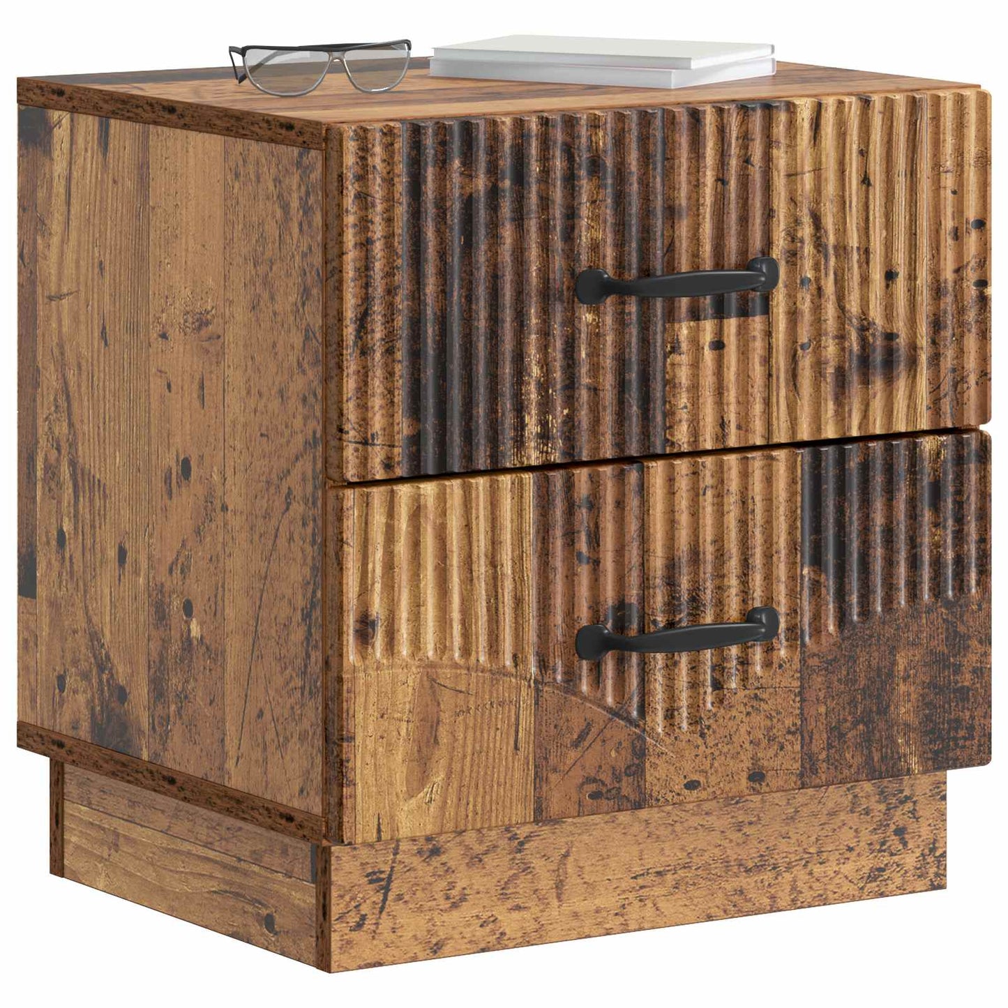 Nachtkastje 2 pcs Oud hout 43 x 34,5 x 44,5 cm Bewerkt hout