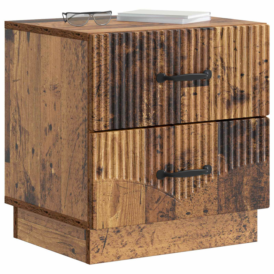 Nachtkastje 2 pcs Oud hout 43 x 34,5 x 44,5 cm Bewerkt hout