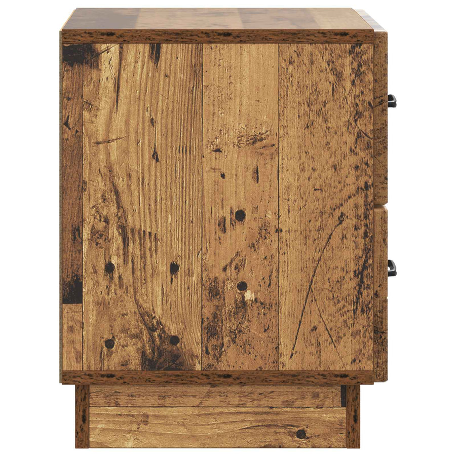 Nachtkastje 2 pcs Oud hout 43 x 34,5 x 44,5 cm Bewerkt hout