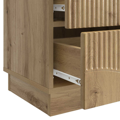 Nachtkastje met lade 2 pcs Artisanaal eiken 43 x 34,5 x 44,5 cm