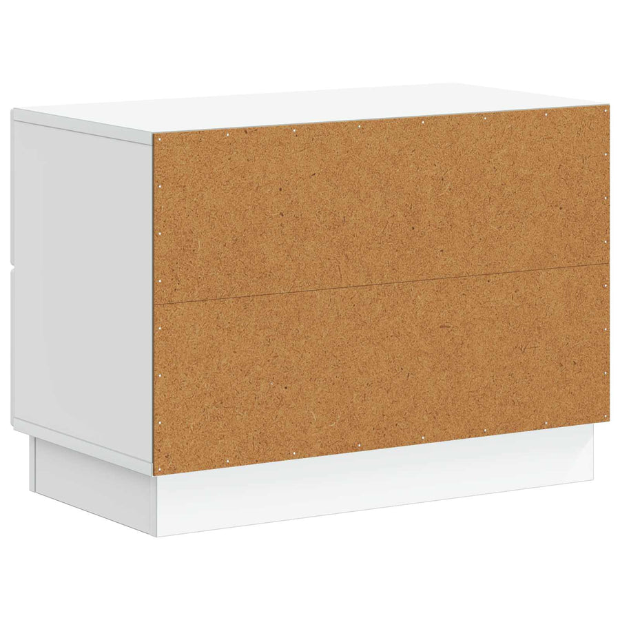 Nachtkastje met lade Wit 62 x 34,5 x 44,5 cm Bewerkt hout