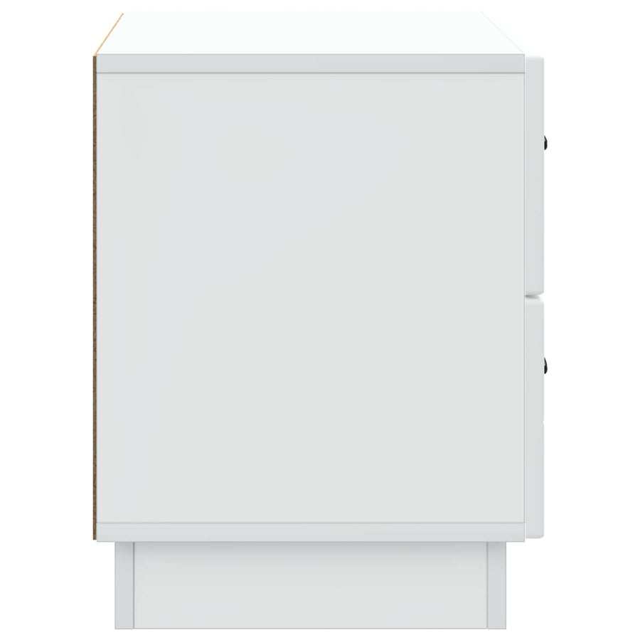 Nachtkastje met lade Wit 62 x 34,5 x 44,5 cm Bewerkt hout