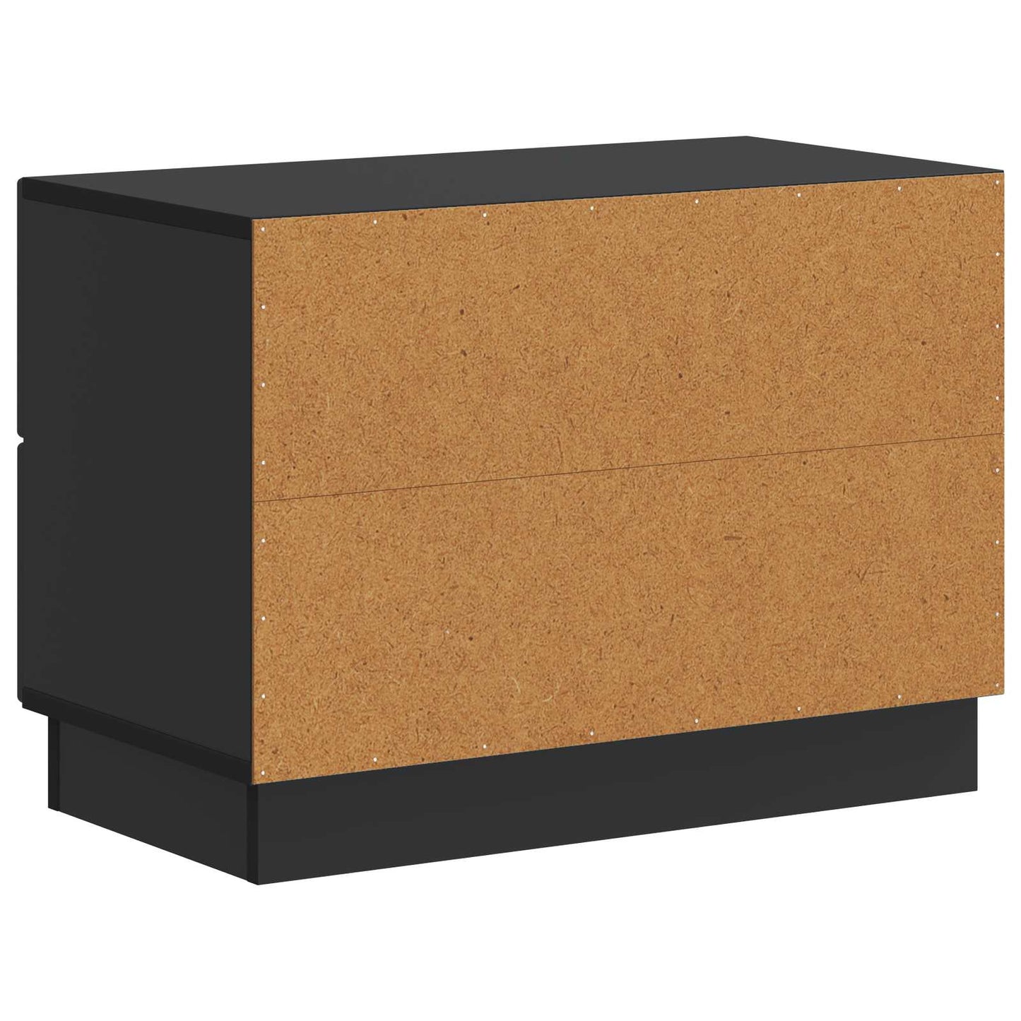 Nachtkastje met lade Zwart 62 x 34,5 x 44,5 cm Bewerkt hout