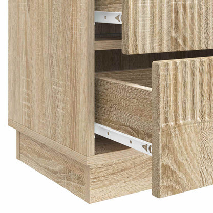 Nachtkastje Sonoma Eiken 62 x 34,5 x 44,5 cm Bewerkt hout