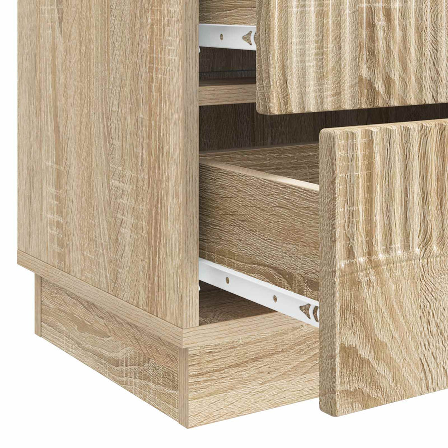 Nachtkastje Sonoma Eiken 62 x 34,5 x 44,5 cm Bewerkt hout