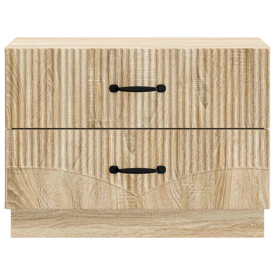 Nachtkastje Sonoma Eiken 62 x 34,5 x 44,5 cm Bewerkt hout