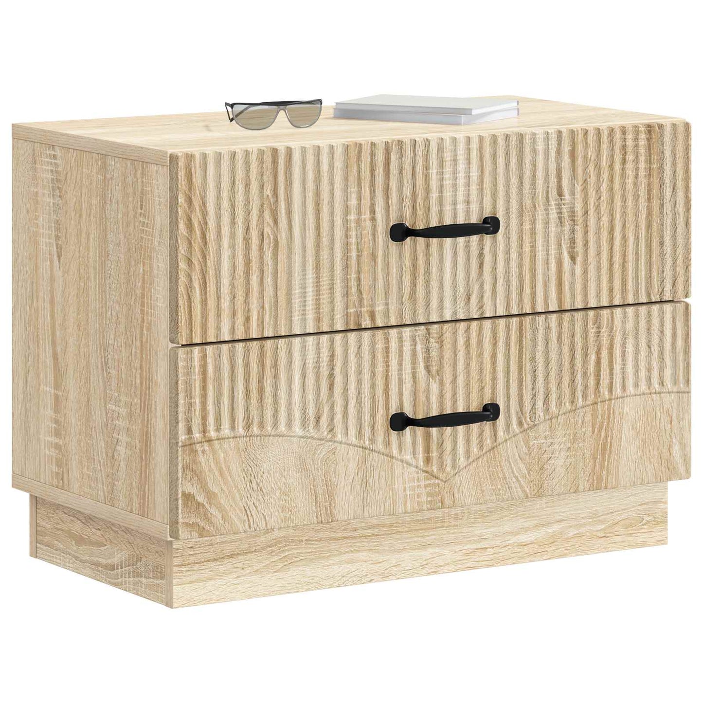 Nachtkastje Sonoma Eiken 62 x 34,5 x 44,5 cm Bewerkt hout