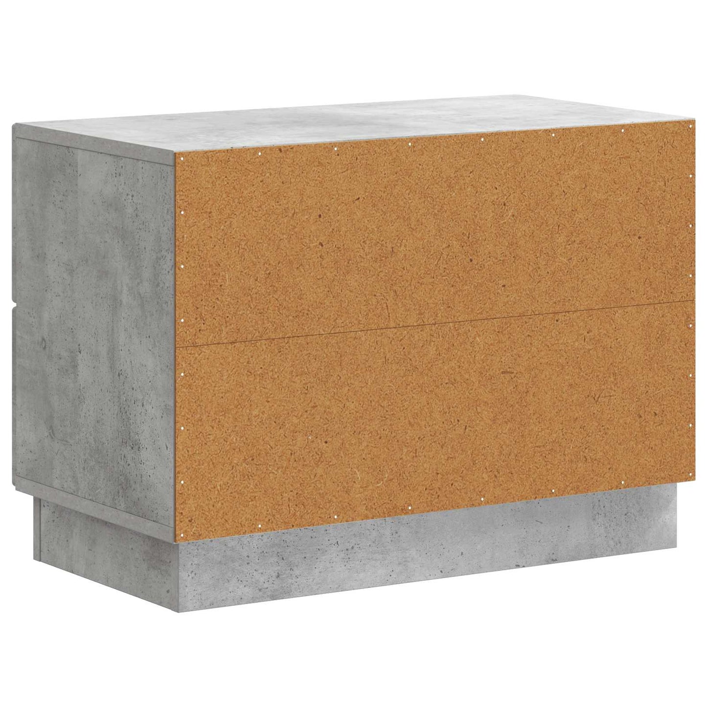 Nachtkastje Betongrijs 62 x 34,5 x 44,5 cm Bewerkt hout