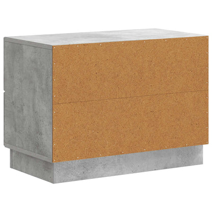 Nachtkastje Betongrijs 62 x 34,5 x 44,5 cm Bewerkt hout