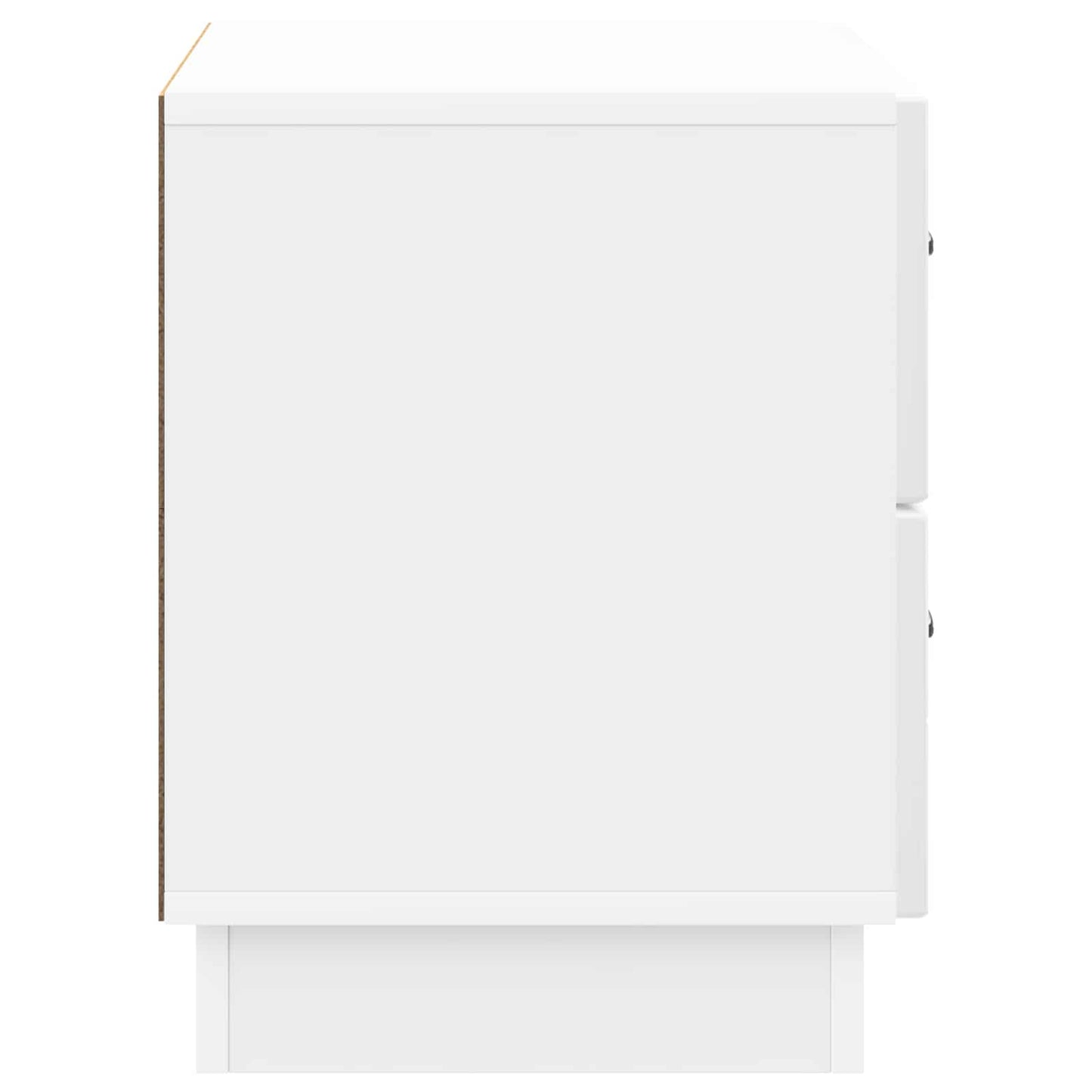 Nachtkastje Hoogglans Wit 62 x 34,5 x 44,5 cm Bewerkt hout