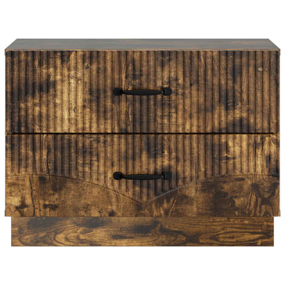 Nachtkastje Gerookt eiken 62 x 34,5 x 44,5 cm Bewerkt hout