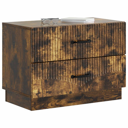 Nachtkastje Gerookt eiken 62 x 34,5 x 44,5 cm Bewerkt hout