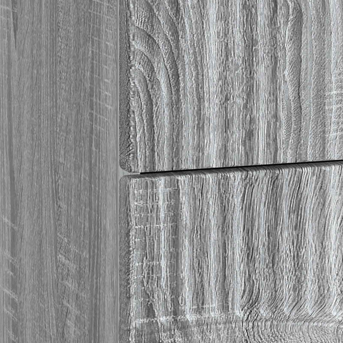 Nachtkastje Grijs sonoma 62 x 34,5 x 44,5 cm Bewerkt hout