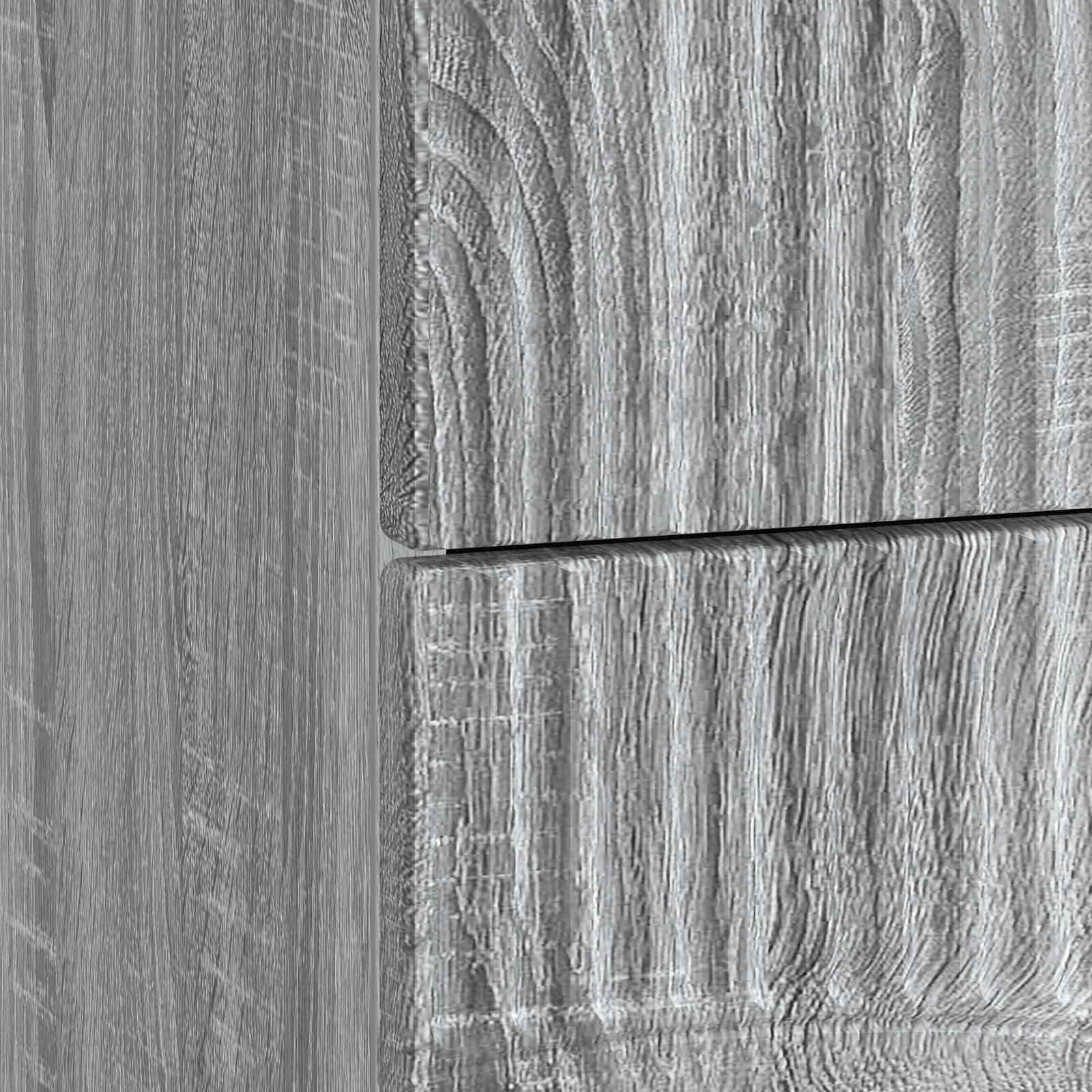 Nachtkastje Grijs sonoma 62 x 34,5 x 44,5 cm Bewerkt hout