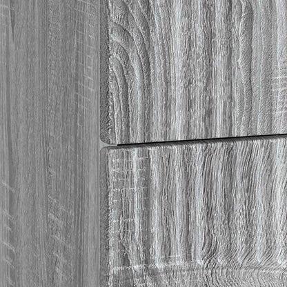 Nachtkastje Grijs sonoma 62 x 34,5 x 44,5 cm Bewerkt hout