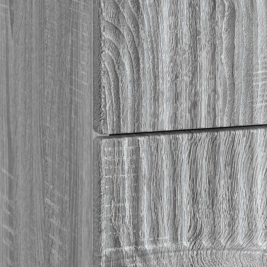 Nachtkastje Grijs sonoma 62 x 34,5 x 44,5 cm Bewerkt hout
