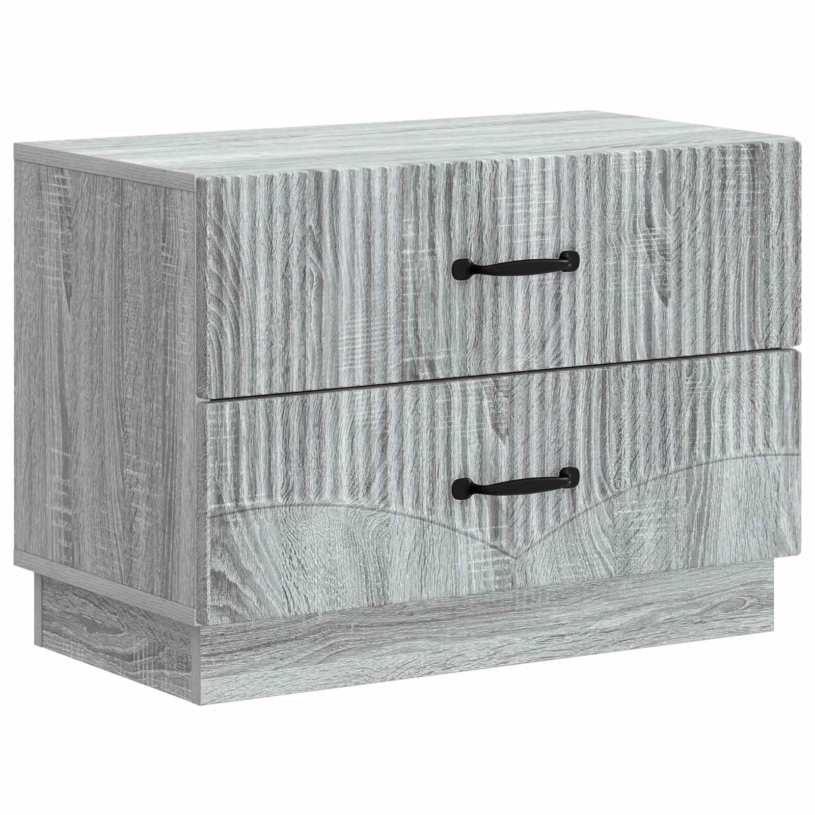 Nachtkastje Grijs sonoma 62 x 34,5 x 44,5 cm Bewerkt hout