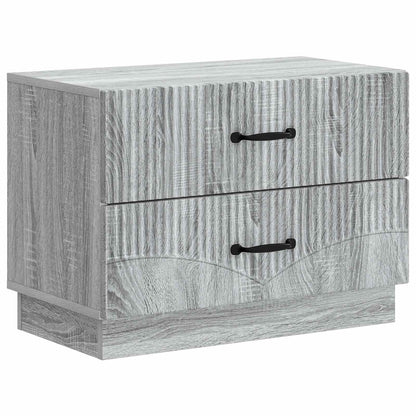 Nachtkastje Grijs sonoma 62 x 34,5 x 44,5 cm Bewerkt hout