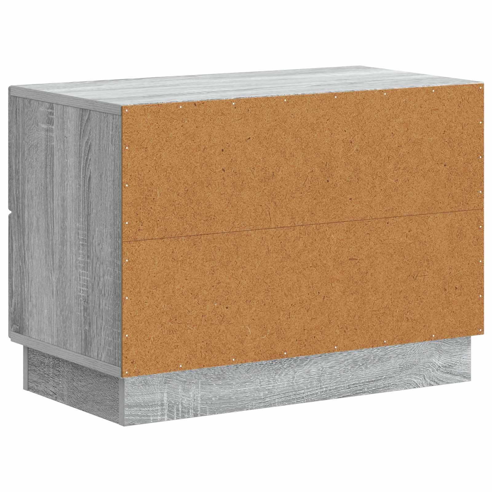 Nachtkastje Grijs sonoma 62 x 34,5 x 44,5 cm Bewerkt hout
