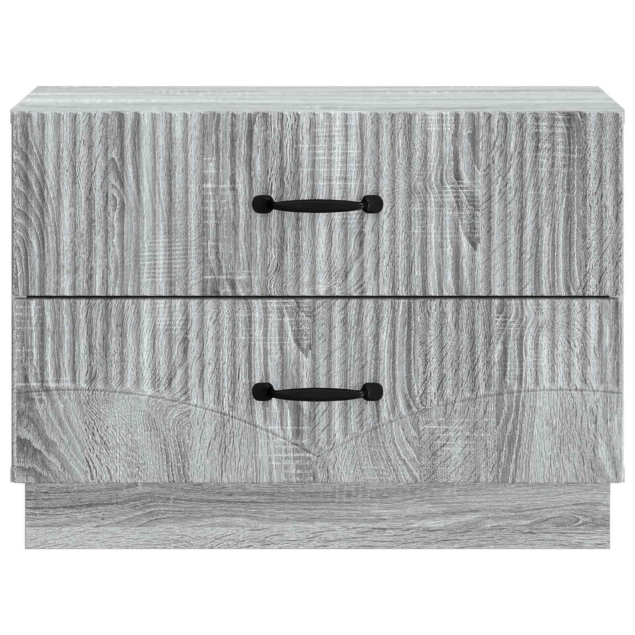Nachtkastje Grijs sonoma 62 x 34,5 x 44,5 cm Bewerkt hout