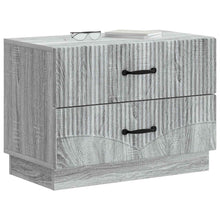 Nachtkastje Grijs sonoma 62 x 34,5 x 44,5 cm Bewerkt hout