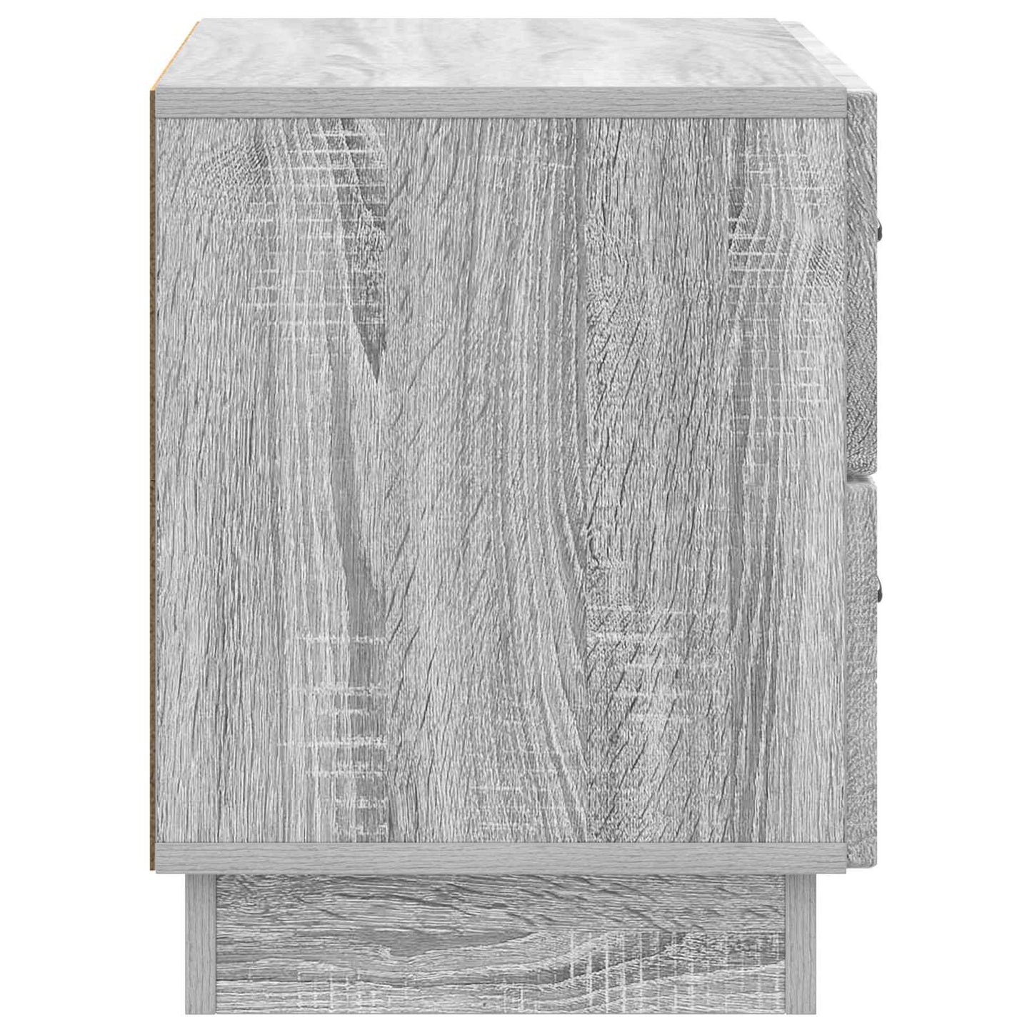 Nachtkastje Grijs sonoma 62 x 34,5 x 44,5 cm Bewerkt hout