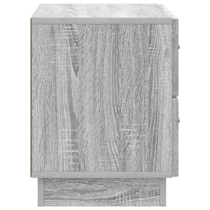 Nachtkastje Grijs sonoma 62 x 34,5 x 44,5 cm Bewerkt hout