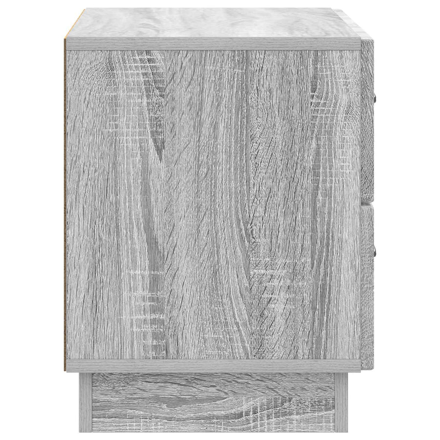 Nachtkastje Grijs sonoma 62 x 34,5 x 44,5 cm Bewerkt hout