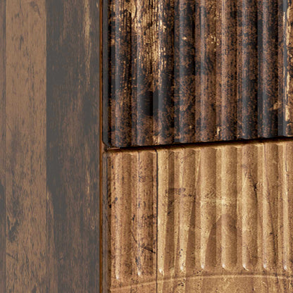 Nachtkastje met lade Oud hout 62 x 34,5 x 44,5 cm Bewerkt hout