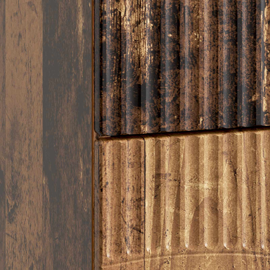 Nachtkastje met lade Oud hout 62 x 34,5 x 44,5 cm Bewerkt hout
